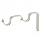 Supports muraux doubles à double crochet en S en aluminium poli DN25 finition argenté brillant, modèle DOUBLE. SQES TUNISIE