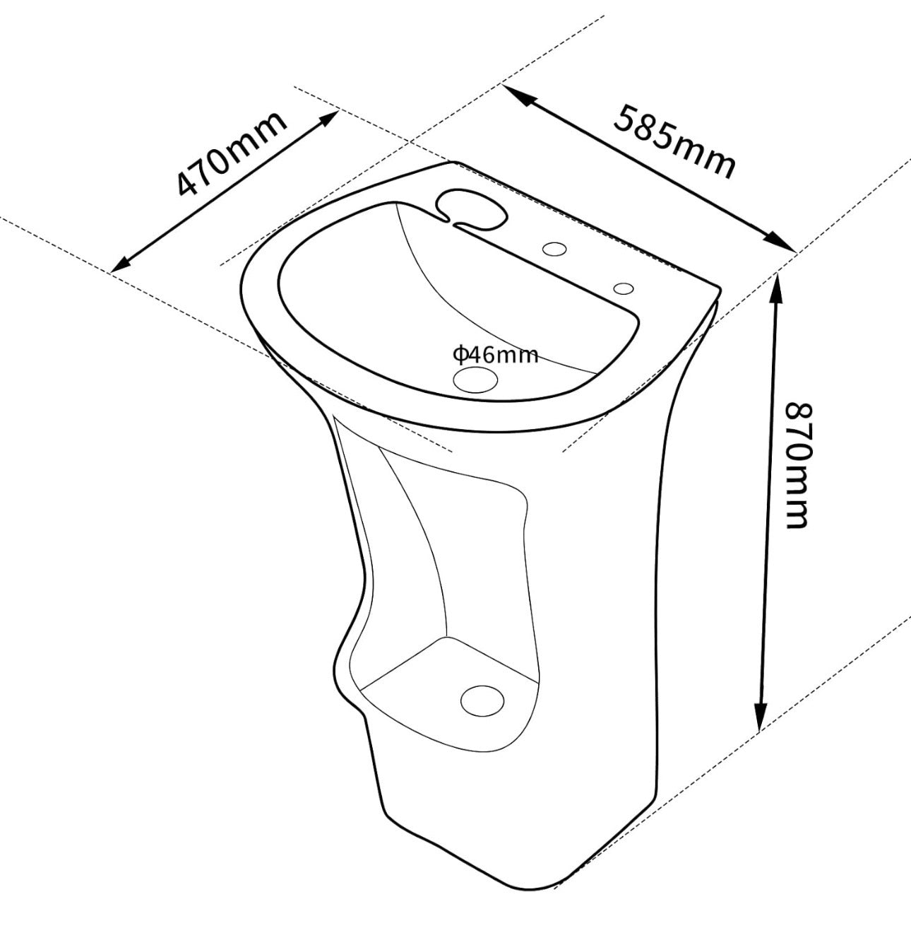 Lavabo & Bidet 2 en 1 pour Ablutions – Céramique Blanche avec Commande au Pied