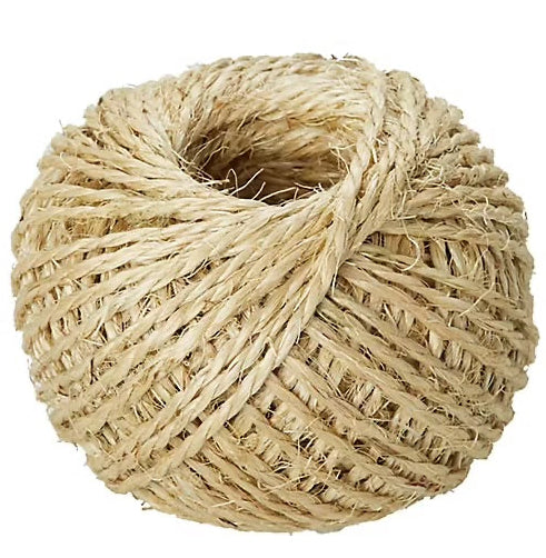 Cordon d'Emballage en Sisal Naturel 120m - Lot 3 Ficelles Jute
