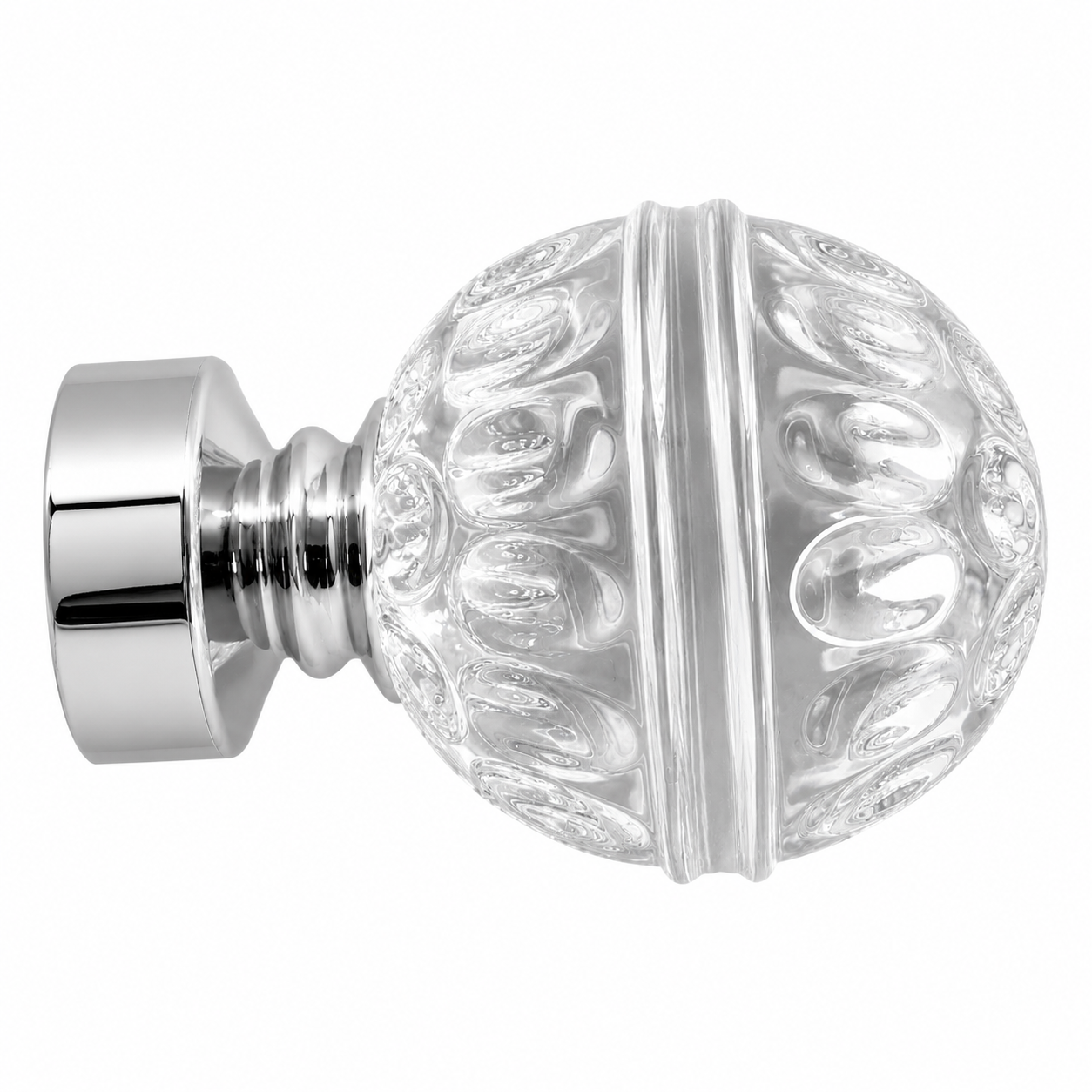 Embout décoratif CRISTAL-ALURE pour tringles à rideaux ALU 25mm sqes tunisie