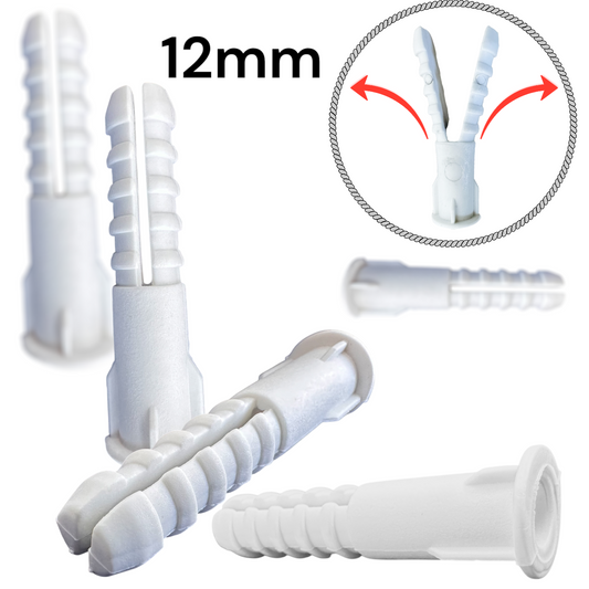 Cheville Plastique en PEHD – Résistance Maximale pour Fixations Solides 12mm