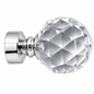 Embout décoratif CRISTAL PERLA aluminium diametre 25mm pour tringles à rideaux SQES TUNISIE 