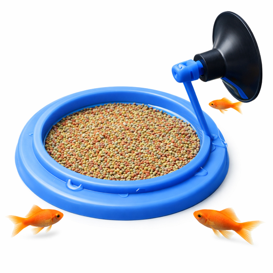 Mangeoire Flottante pour Poisson d'Aquarium avec Ventouse