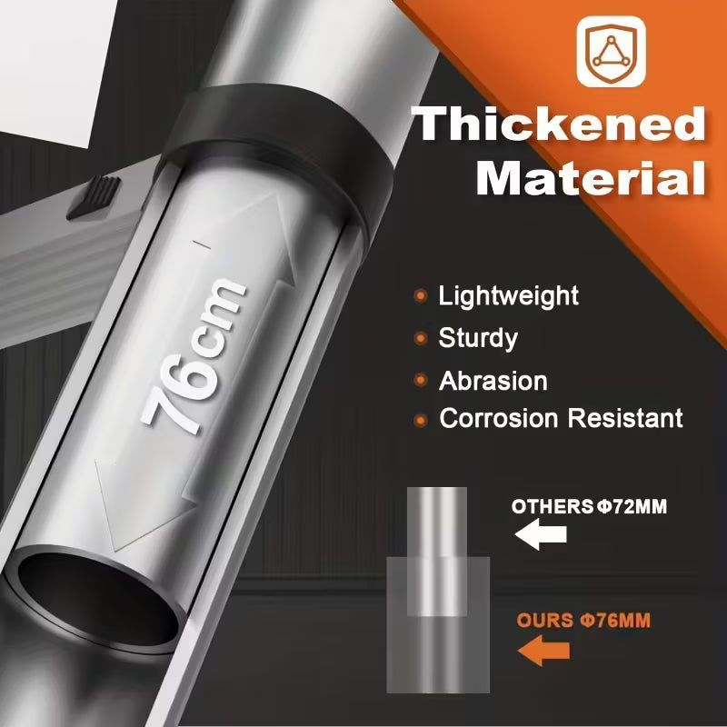 Échelle Télescopique Simple Acier Inoxydable 3.8m