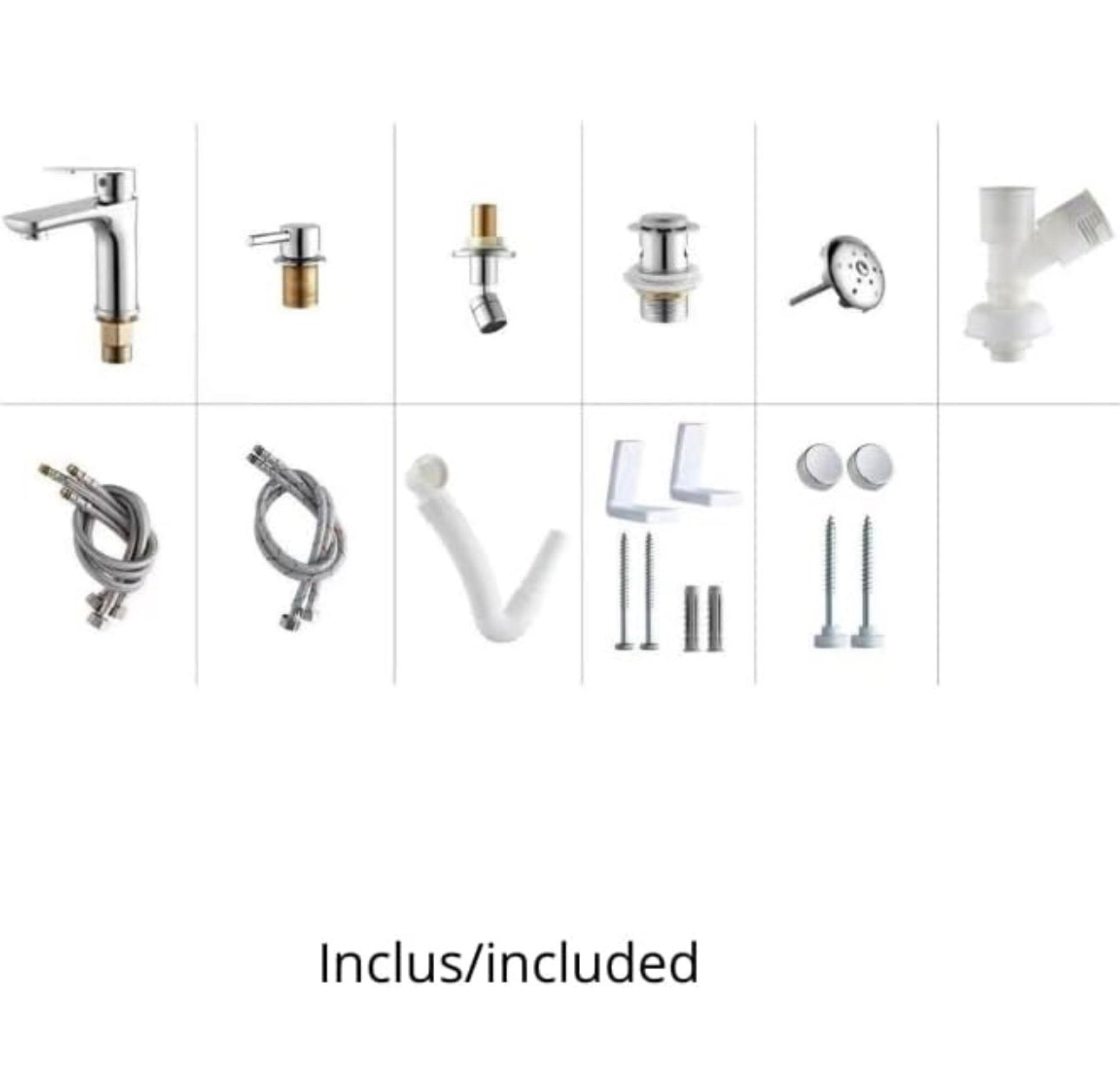 Lavabo & Bidet 2 en 1 pour Ablutions – Céramique Blanche avec Commande au Pied