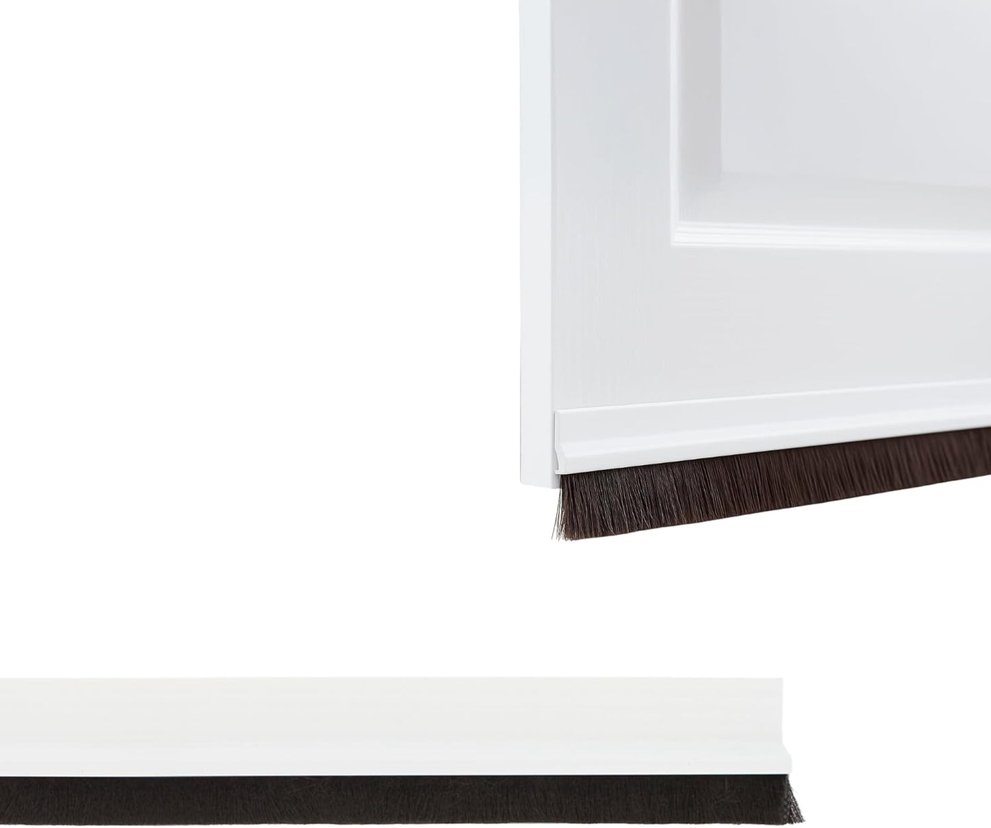 GEKO Joint brosse de porte auto-adhésif Blanc