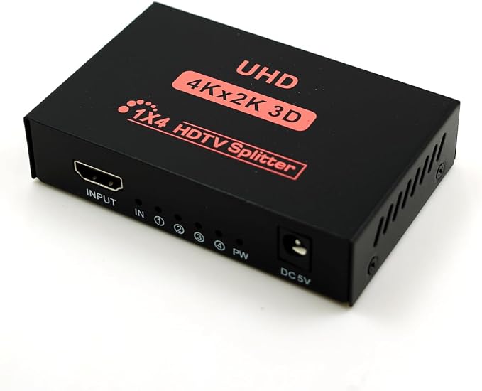 SPLITTER - Répartiteur HDMI 1 Entrée vers 4 Sorties 4K UHD 3D