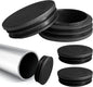 Embout pour tube Rond - 10 bouchons 60mm NOIR - SQES