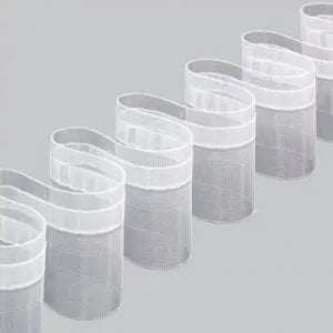 Store a vague - Tringle support rideau wave - Aluminium blanc avec accessoires - SQES
