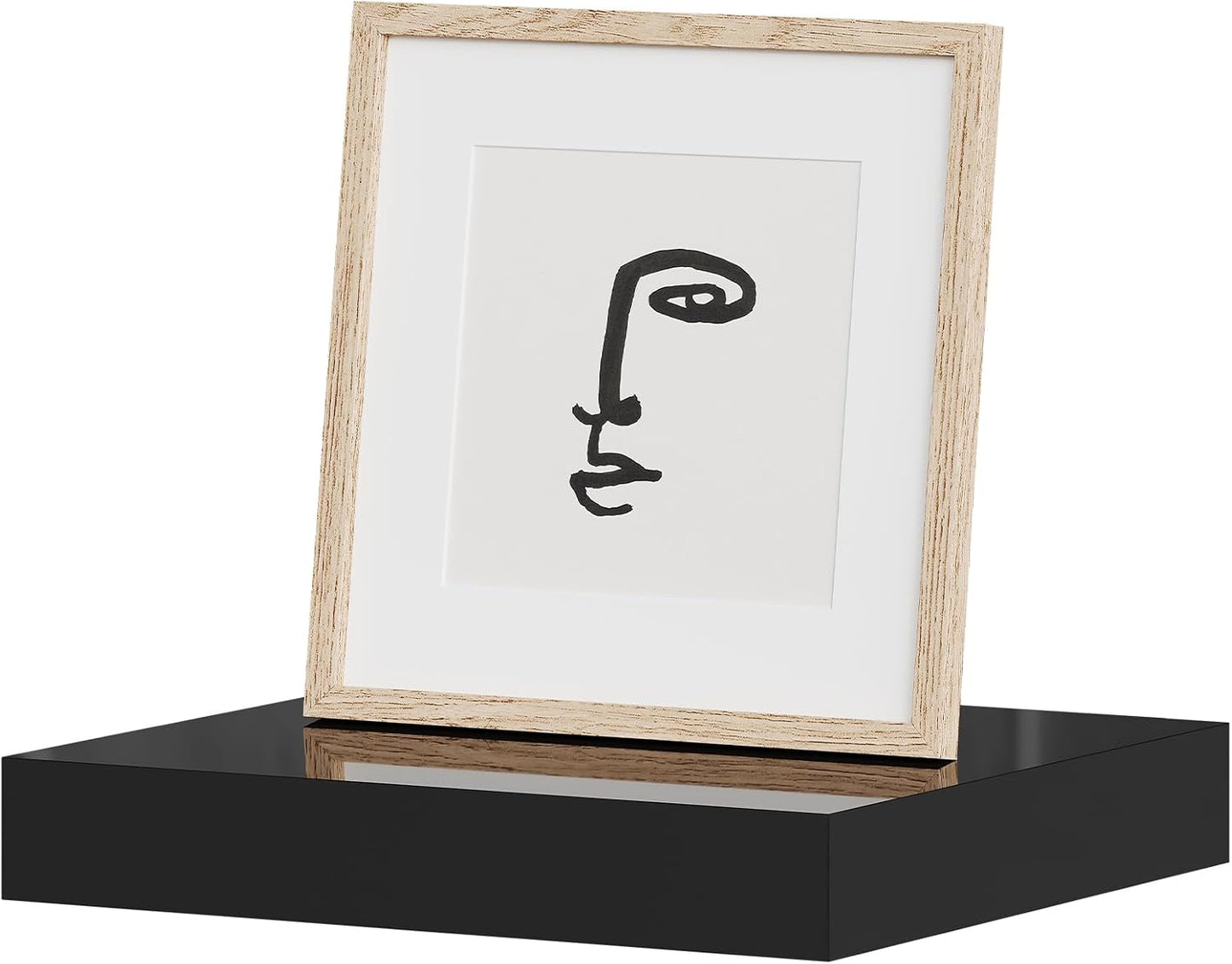 Étagère Murale Flottante en Bois 35x30cm – Wengé