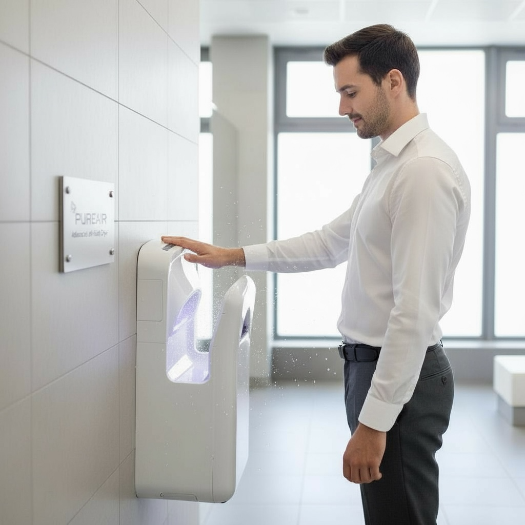 Losdi Sèche-main vertical jet automatique 1600W ABS blanc