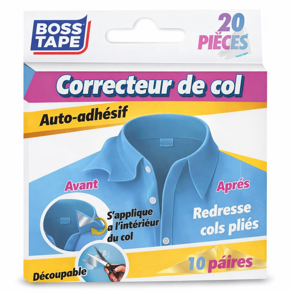 Patch Col Chemise BOSS TAPE (20pcs) – Mise en Forme