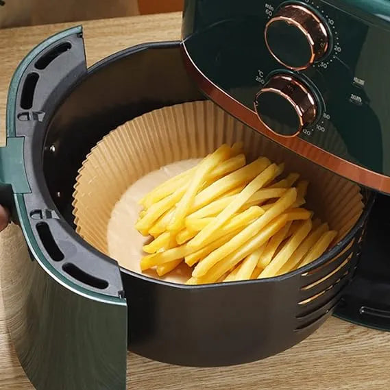 Papier Cuisson Air Fryer - 20cm Rond (50pcs) - SQES
