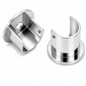supports tube latéraux en aluminium poli DN25 finition ARGENT brillant. SQES TUNISIE