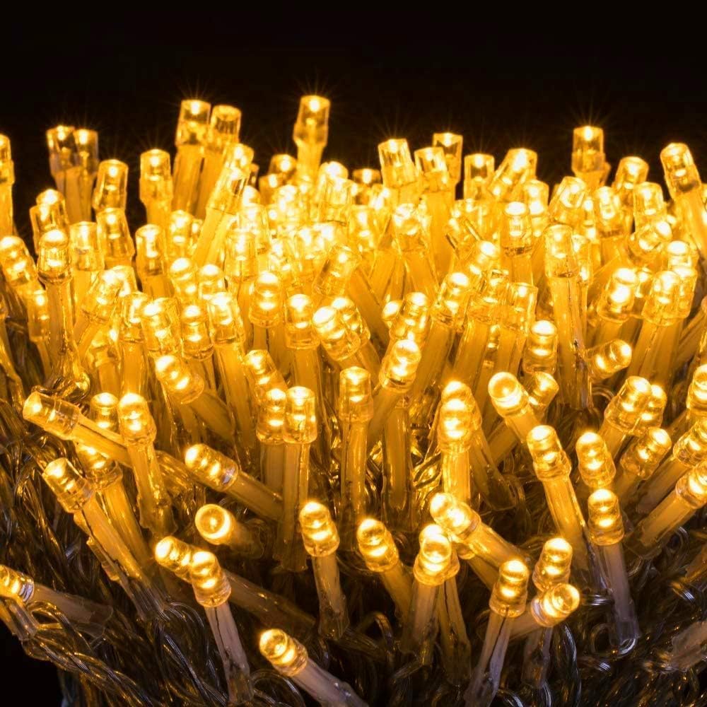 Guirlande Lumineuse 500 LED Jaune Décorative de Fête