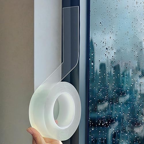 Ruban d'Étanchéité Transparent pour Fenêtre 10m x 5cm