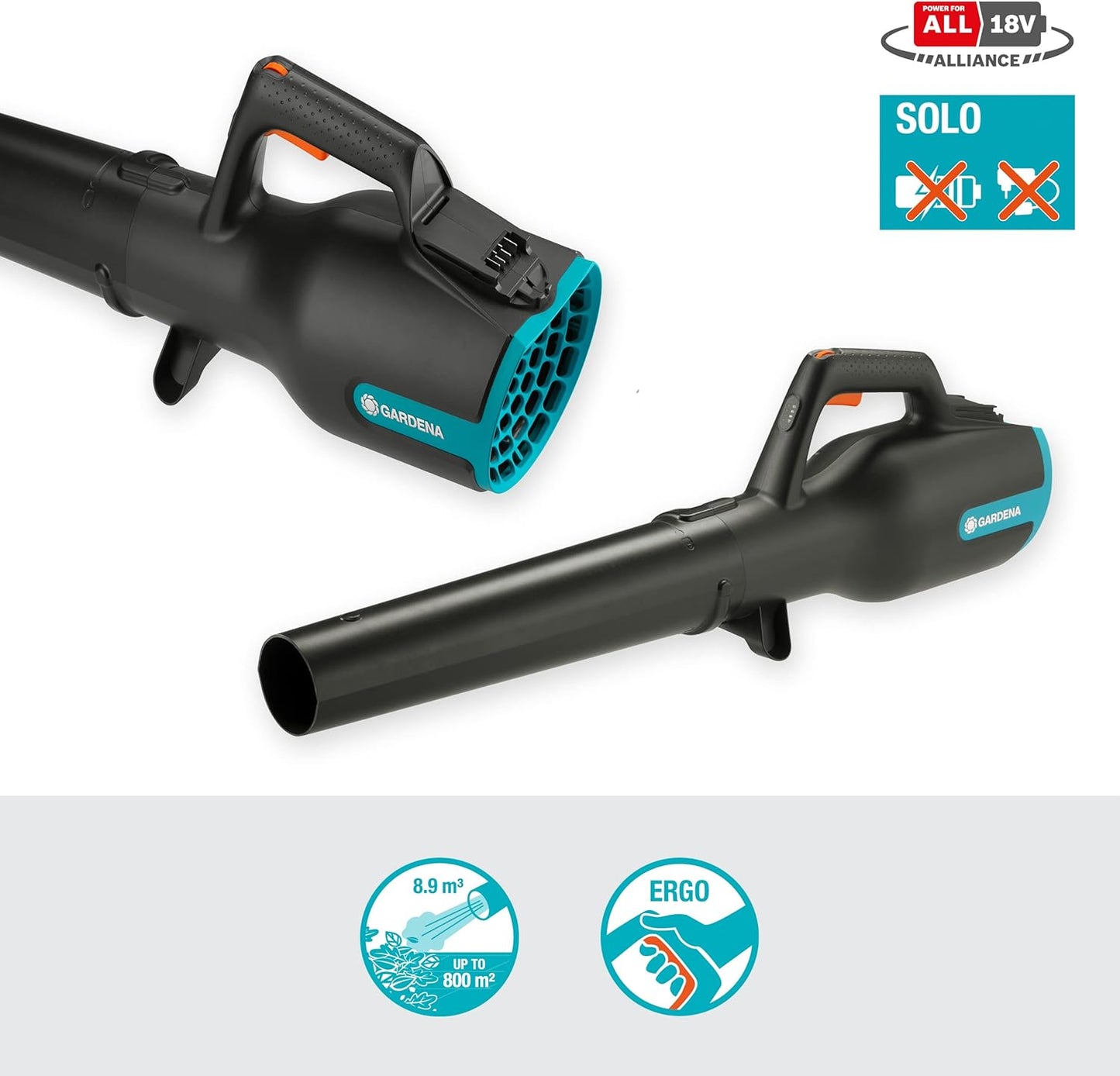 Souffleur à Batterie PowerJet 18V P4A Solo GARDENA — Réf. 14890-55