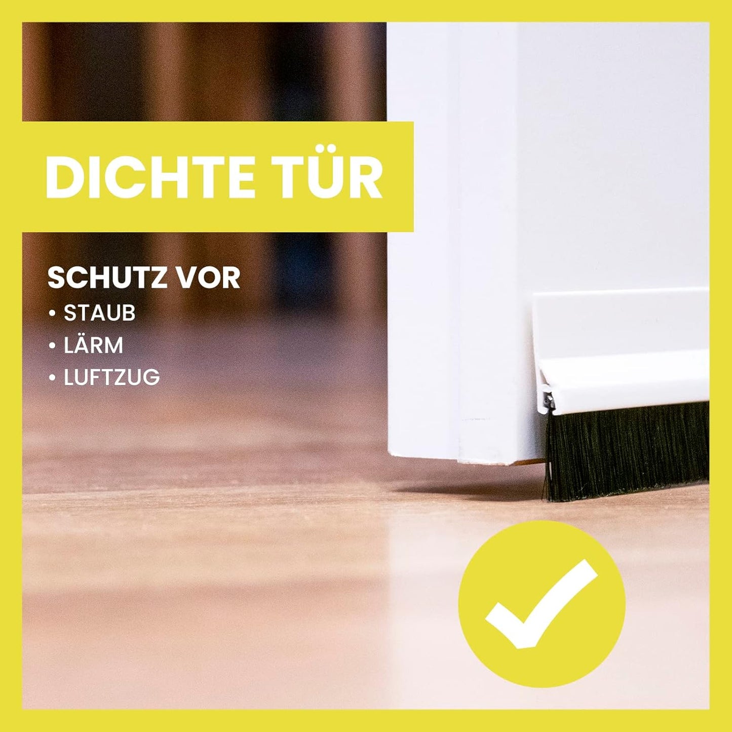 GEKO Joint brosse de porte auto-adhésif Transparent
