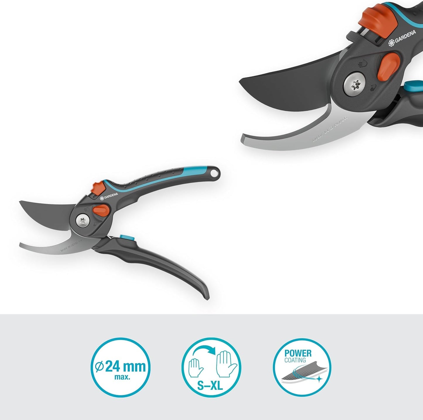 Sécateur PremiumCut Pro Bois Mort 24mm GARDENA — Réf. 12250-20