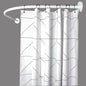 Barre de douche Rond Tringle rideaux universelle Aluminium Blanc 90cmx90cm - SQES
