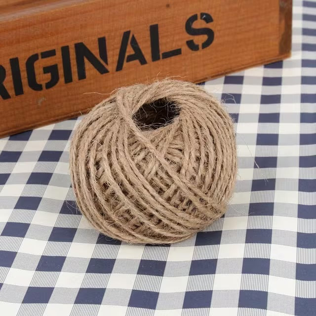 Cordon d'Emballage en Sisal Naturel 120m - Lot 3 Ficelles Jute