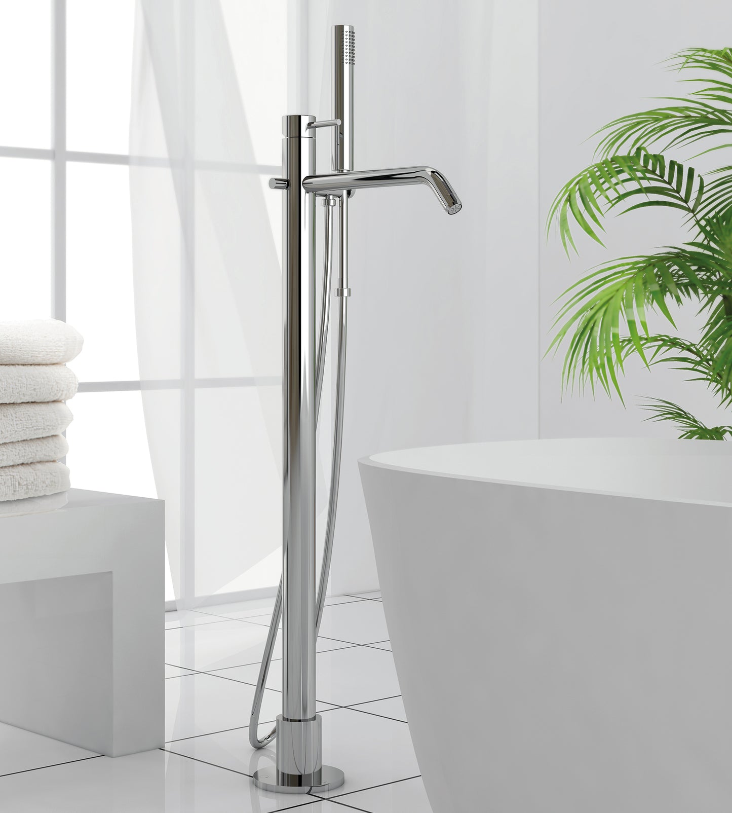 Mitigeur Bain-Douche sur Pied SOPAL Série Bizerte