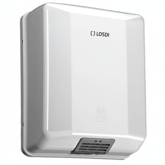 Losdi Sèche mains élégance- Abs blanc - 1600 W