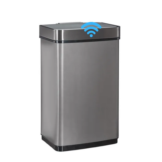 POUBELLE AVEC CAPTEUR - Ouverture Automatique Acier Inoxydable - 50L