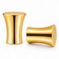 embout aluminium NOVA DN25 or brillant, lot 2 pcs, design élégant, SQES