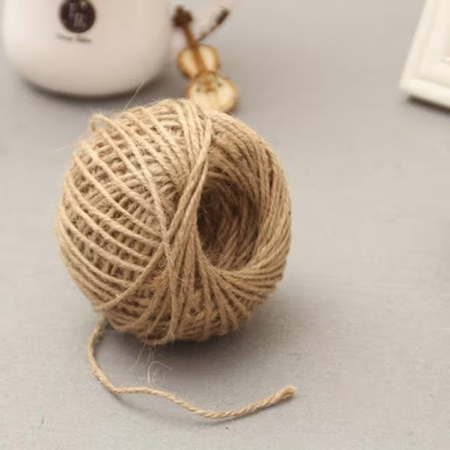 Cordon d'Emballage en Sisal Naturel 120m - Lot 3 Ficelles Jute