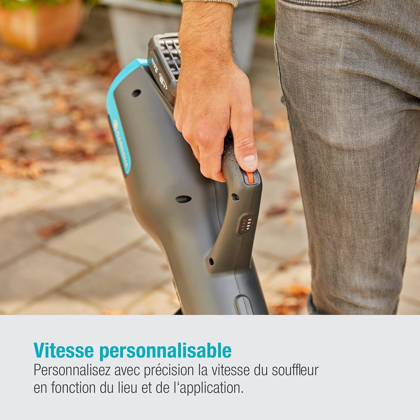 Souffleur à Batterie PowerJet 18V P4A Prêt à l'Emploi GARDENA — Réf. 14890-20