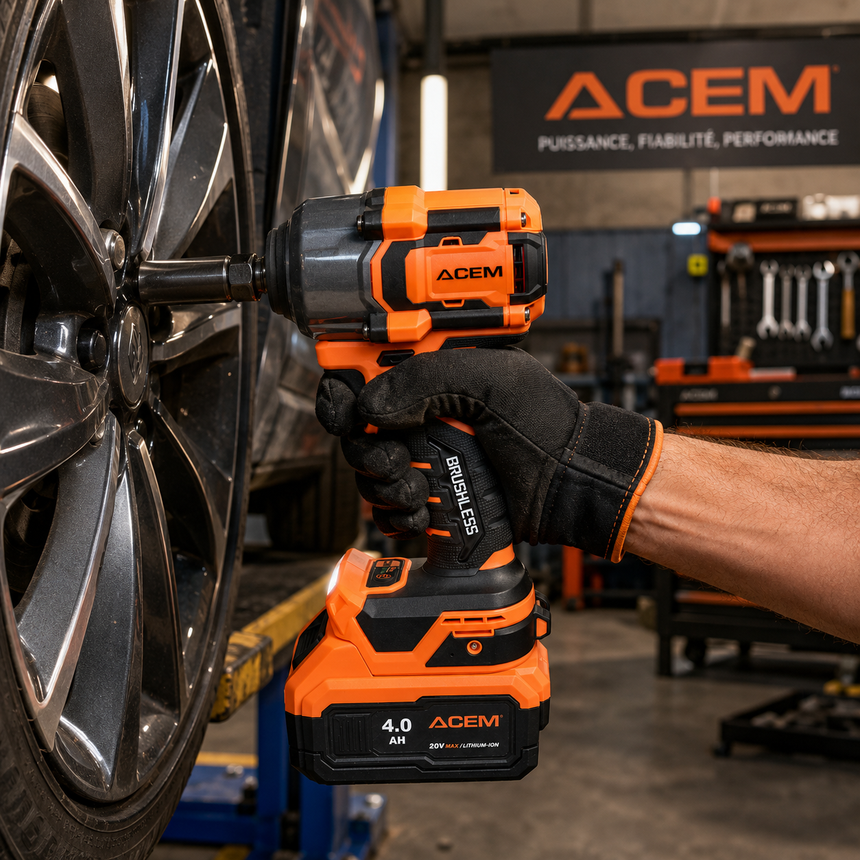 Boulonneuse Sans Fil - Clé à Chocs 20V 950 N.m – ACEM CW950 Professionnel