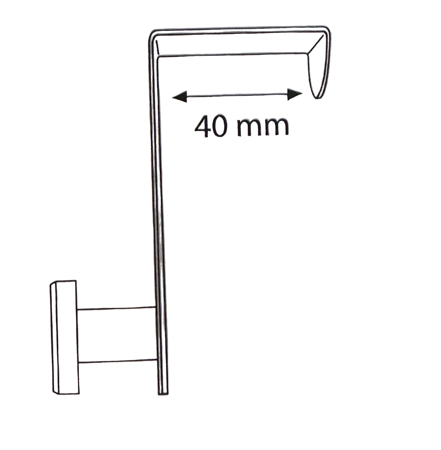 Pack 2 Porte Manteau Mural 5 Crochets Inoxydable - Patère Acier Chromé