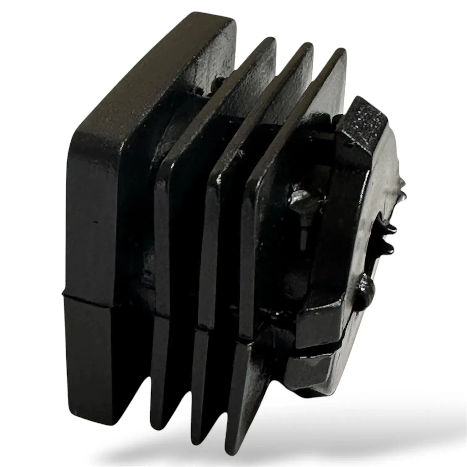 Embout carré a écrou M10 pour Pied de meuble - 20 pcs 30mmx30mm intérieur NOIR - SQES
