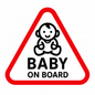 Autocollant Baby On Board – Design Triangulaire Haute Visibilité