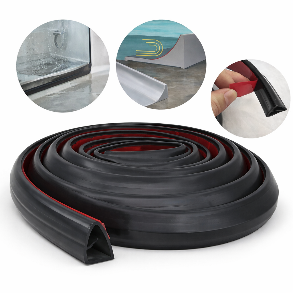 Barrière Douche BOSS TAPE Noir 2m – Barrage Eau Seuil