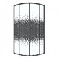 Cabine de douche rond 80/80/190 Noir