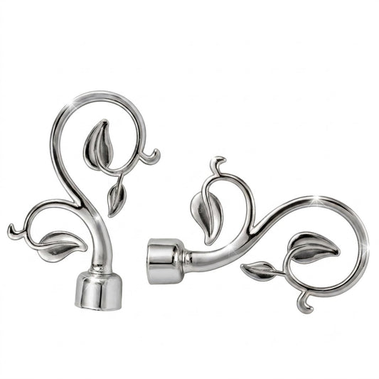 Embout Pour Tube à Rideaux VEGA DN25 Argent – Lot 2 pcs