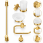 Ensemble accessoire Sale de bain -  5 PCS GOLD DORÉ SDL-54201