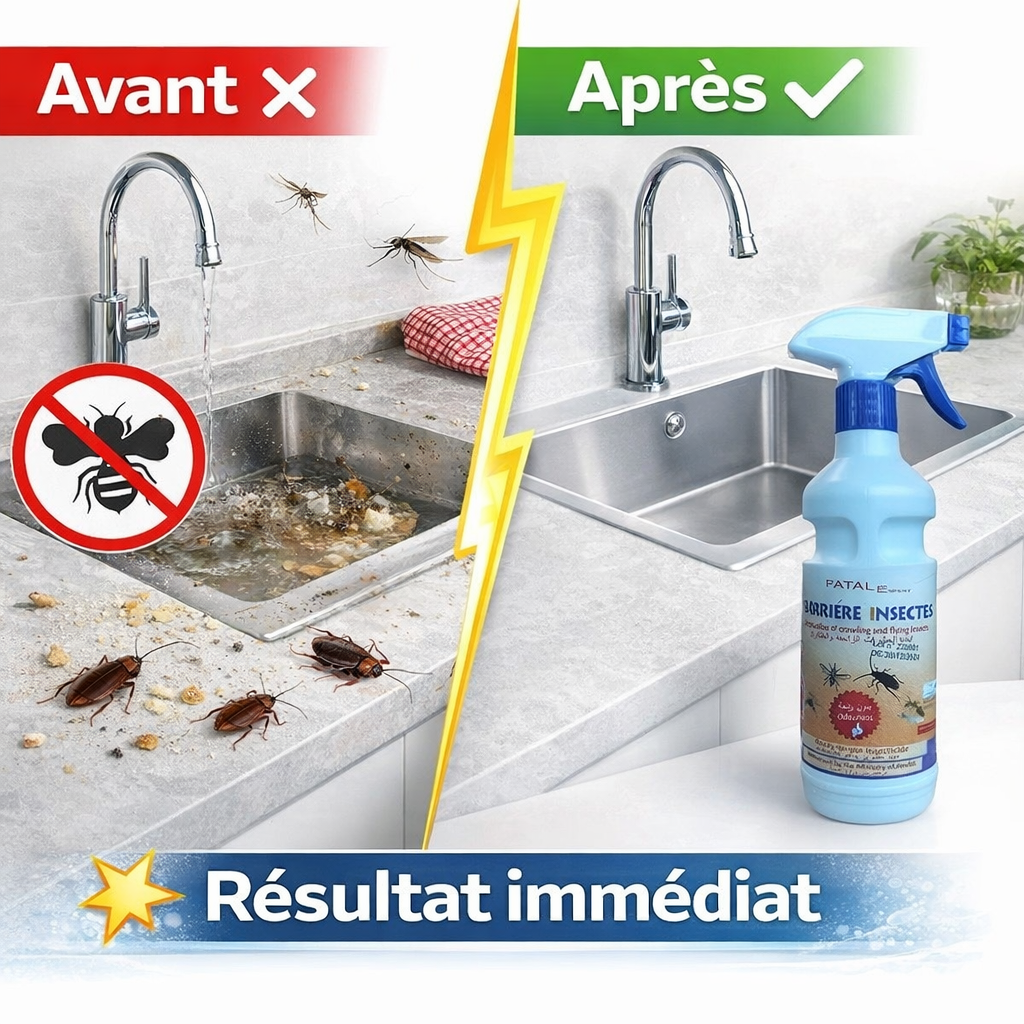 Fatal Expert Barrière Insectes 500ml - Protection Anti-Invasions Longue Durée