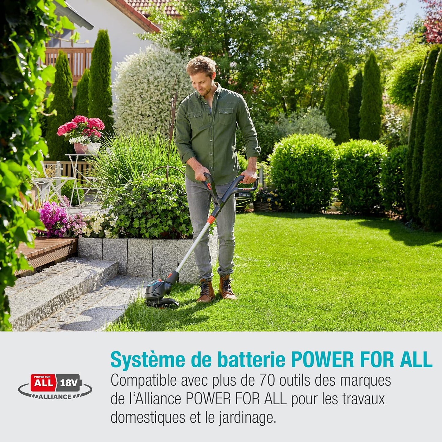 Coupe Bordures Batterie ComfortCut Li-18/23 Kit 18V 2.5Ah (14701-20) GARDENA