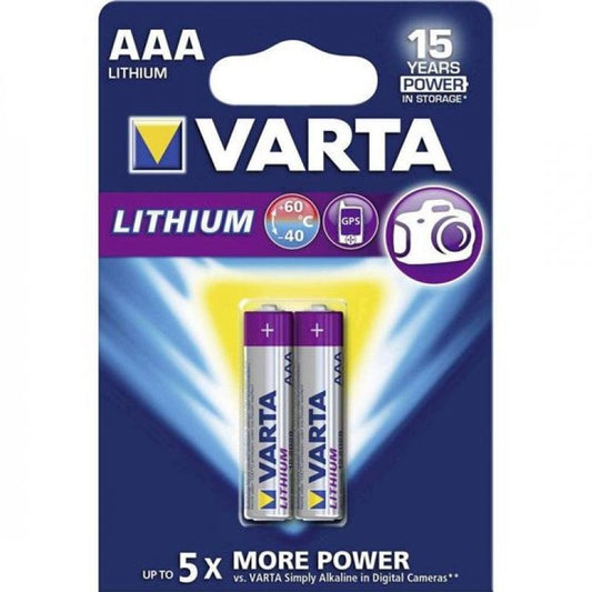 VARTA Pile Lithium R03 BP2 AAA 1.5V - Ultimate Lithium