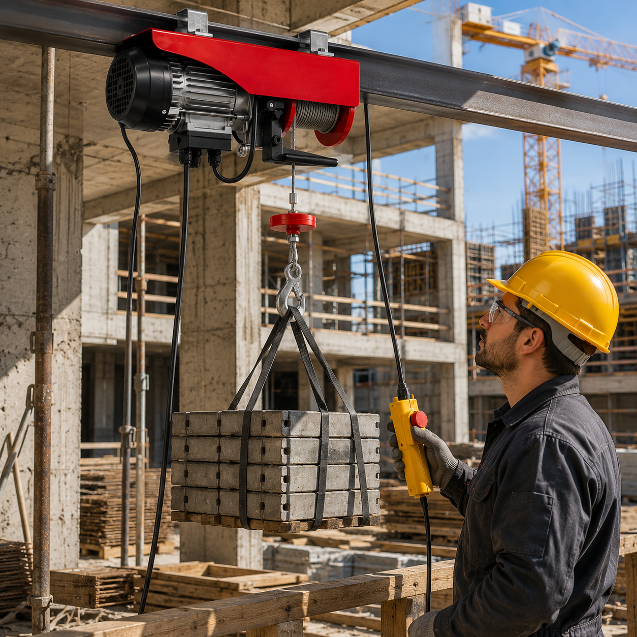 Treuil Électrique à Câble YATO YT-5905 – 1050W | 300/600 KG