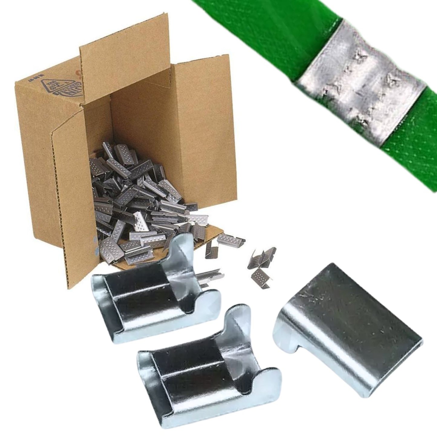 Agrafe Feuillard 16/3000P Acier Galvanisé - 3000pcs