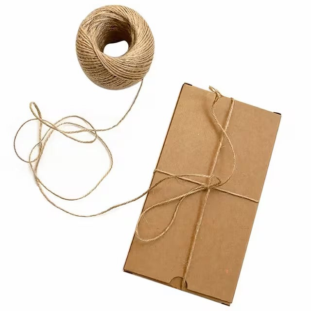 Cordon d'Emballage en Sisal Naturel 120m - Lot 3 Ficelles Jute