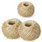 Cordon d'Emballage en Sisal Naturel 120m - Lot 3 Ficelles Jute