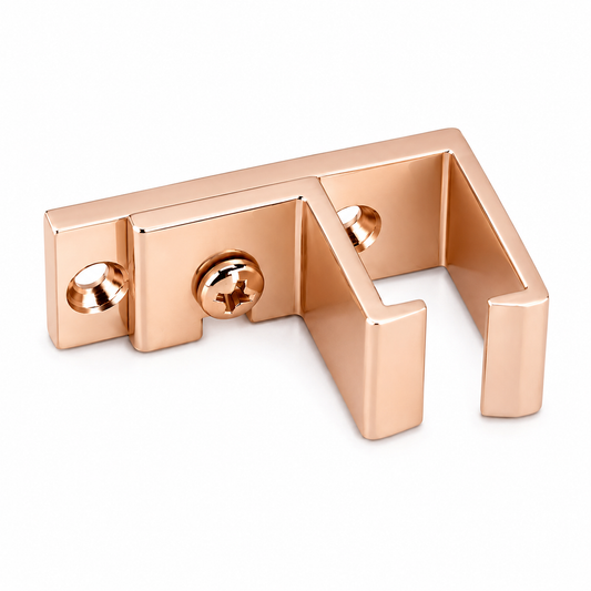 supports plafond simples en aluminium poli finition OR ROSEE brillant SQES TUNISIE