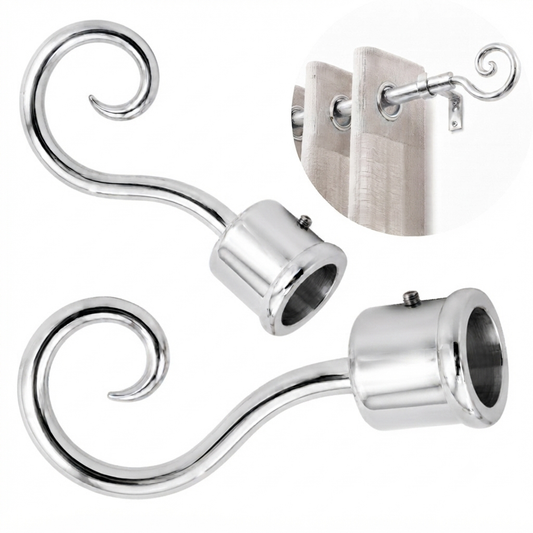 Embout de tringle rideaux COSMOS DN25 ARGENT Brillant Sphérique Aluminium – SQES Tunisie
