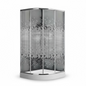 Cabine de douche rond 90/90/190 chromé