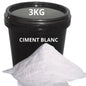 Ciment Blanc Pour tous travaux courants de maçonnerie - Seau 3kg - SQES